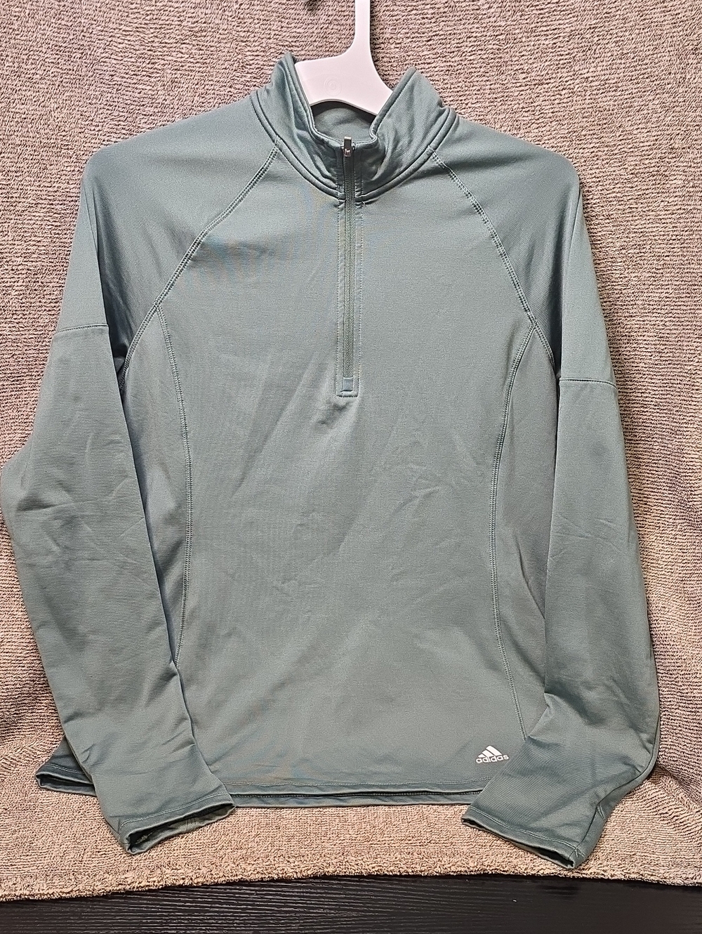 adidas Women’s Sage Green Half-Zip Performance Jacket